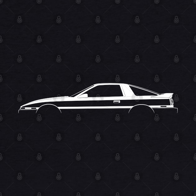 Toyota Supra (A70) Silhouette by Car-Silhouettes